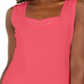 Karen Scott Women's Studded Sweetheart Tank Coral Size X-Small