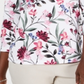 Karen Scott Women's Printed Henley Top White Floral Size Petite S