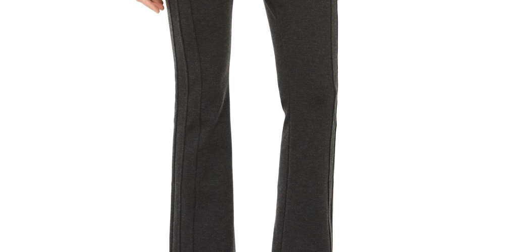 INC International Concepts Women's Seamed Ponte Knit Bootcut Pants Gray Size 6