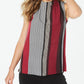 Alfani Women's Colorblocked Sleeveless Top Red Size Medium
