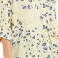 Charter Club Women's Maria Floral Print Blouse Yellow Size X-Large