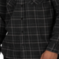 Hurley Men's Spitfire Plaid Shirt Black Size Medium