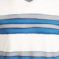 American Rag Men's Striped V Neck T-Shirt White Size Small