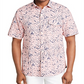 Tommy Bahama Men's Sun Coral Fronds Classic Fit Tropical Print Chambray Camp Shirt White Size XX-Large