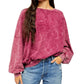 Free People 213 Tee Wine Dark Red Size Medium