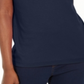 Karen Scott Women's Cotton Scalloped V Neck T-Shirt Blue Size Small