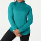 Karen Scott Women's Luxsoft Turtleneck Sweater Blue Size Petite Small