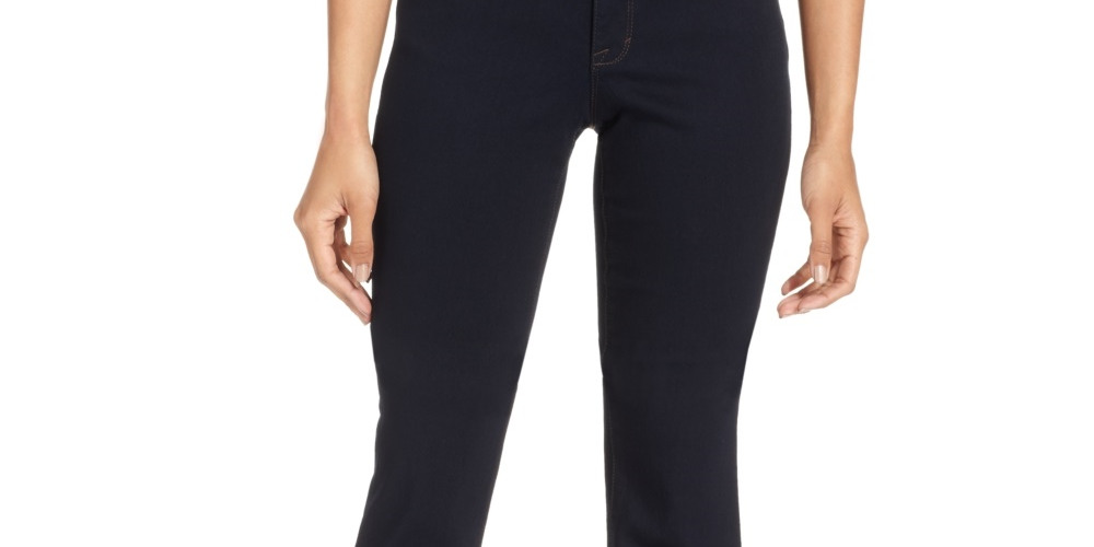 Style & Co Women's Petite Tummy-Control Mid-Rise Bootcut Jeans Dark Blue Size 24X4.5