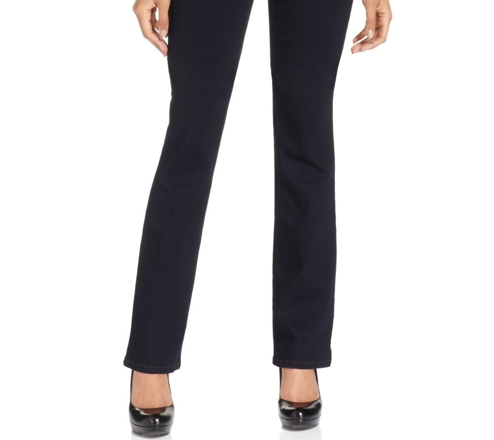 Style & Co Women's Petite Tummy-Control Mid-Rise Bootcut Jeans Dark Blue Size 24X4.5
