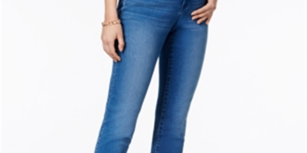 Style & Co Women's Curvy Fit Skinny Jeans Blue Size 4