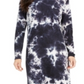 One Clothing Junior's Tie Dye MIDI Dress Blue Size XL