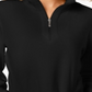 Karen Scott Women's Zip Neck Top Black Size Petite L
