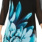 Alfani Women's Floral Print Tunic Black -Aqua Size Petite S
