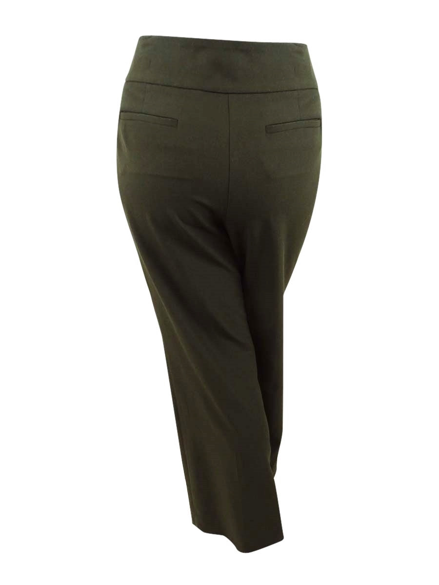 Style & Co Women's Stretch Wide Leg Pants Green Size 16