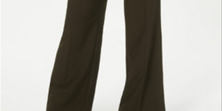 Style & Co Women's Stretch Wide Leg Pants Green Size 16