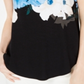 Alfani Women's Printed Round Hem T-Shirt Blue Size Petite Medium