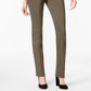 Style & Co Women's Tummy-Control Straight-Leg High-Rise Jeans Green Size 2S