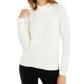 Alfani Women's Solid Long Sleeve Turtle Neck Blouse Top White Size X-Large