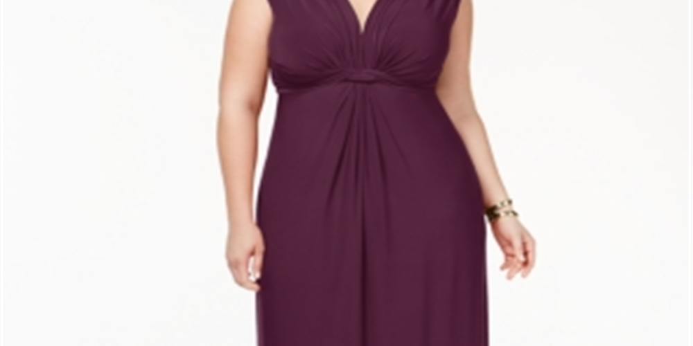 Love Squared Women's Sleeveless Full Length Formal Dress Red Size 2X