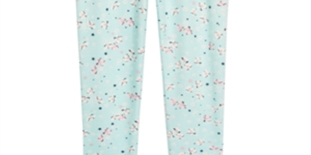 Epic Threads Toddler Girl's Floral Print Leggings Blue Size 3T