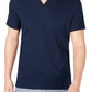 INC International Concepts Men's Ribbed Split Tee Blue Size XXL
