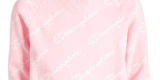 Champion Big Girls Script-Print Sweatshirt Pink Size Medium