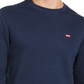 Levi's Men's Bailey Logo Crew-neck Sweatshirt Blue Size Large