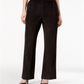 Alfred Dunner Women's Classics Pull on Corduroy Pants Black Size 12