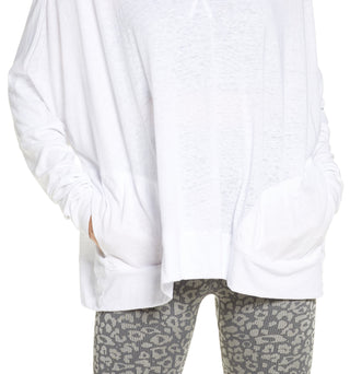 Free People Women's First Choice Long Sleeve Tee White Size Small