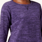 Karen Scott Women's Sport Space Dye Microfleece Top Rose Purple Size Large