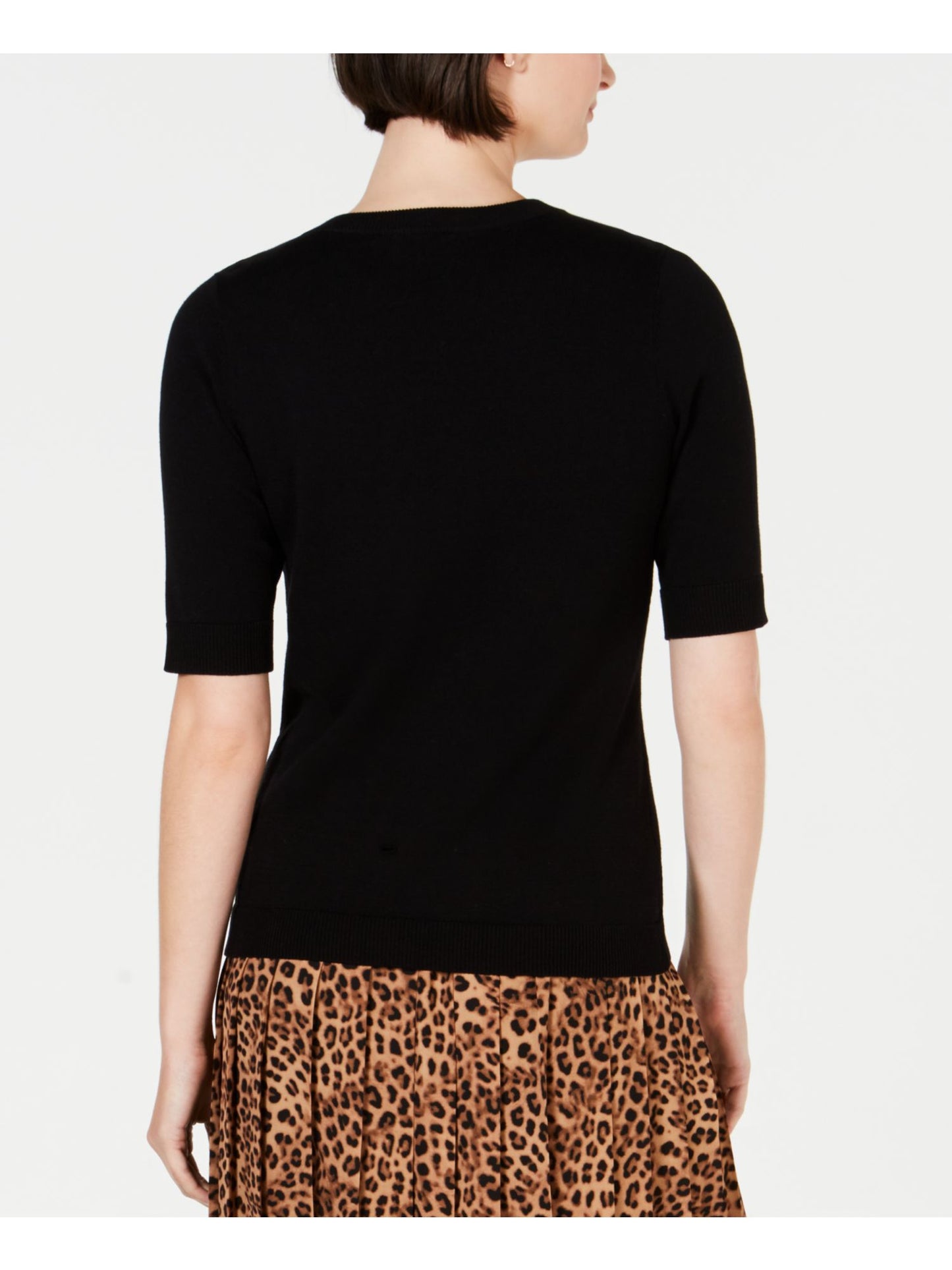 Charter Club Women's Solid Cotton Black Size L