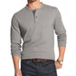 G.H. Bass & Co. Men's Henley Shirt Silver Size XX-Large