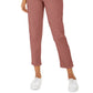 Style & Co Women's Pull On Cuffed Utility Pants  Orange Size 12