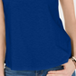 Charter Club Women's Cutout Cotton T-Shirt Blue Size Small