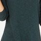 Style & Co Women's Long-Sleeve Scoop-Neck Top  Green Size Small