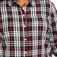 Charter Club Women's Plus Ilanna Cotton Plaid Button up Shirt Black Size XL