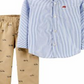 Carter's Toddler Boy's 2 pc Striped Pant Set Blue Size 3T