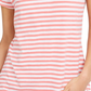Style & Co Women's Striped Tee Red Size Small