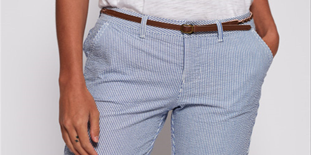 Superdry Women's Chino Shorts Blue Size 12