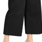INC Women's Wide Leg Exposed Fly Culottes Black Size 8-