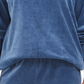 Karen Scott Women's Sport Velour Sweatshirt Blue Size X-Large
