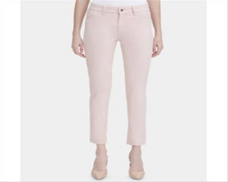 Calvin Klein Women's Denim Mid-Rise Straight Leg Jeans Blush Size 12