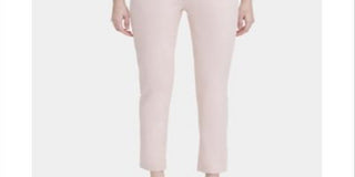 Calvin Klein Women's Denim Mid-Rise Straight Leg Jeans Blush Size 12