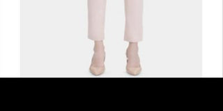 Calvin Klein Women's Denim Mid-Rise Straight Leg Jeans Blush Size 12