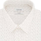 Calvin Klein Men's Steel Slim-Fit Non-Iron Performance Stretch White Print Dress Shirt Red Size 14.5X32-33