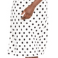 INC Womens White Polka Dot Below the Knee Pencil Skirt White Size Large