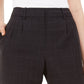 Calvin Klein Women's Slim-Leg Ankle Windowpane Pants Black Size 8