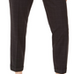 Calvin Klein Women's Slim-Leg Ankle Windowpane Pants Black Size 8