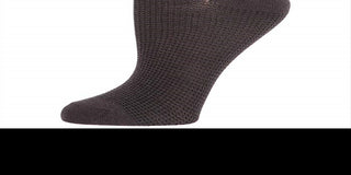 Free People Women's Darling Waffle Knit Ankle Crew Cut Socks Shoes Black Size Regular