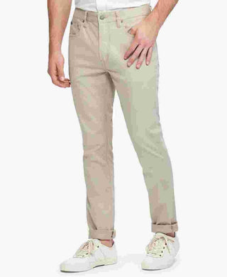 Ralph Lauren Men's Varick Slim Straight Sateen Pants Beige Size 42X32